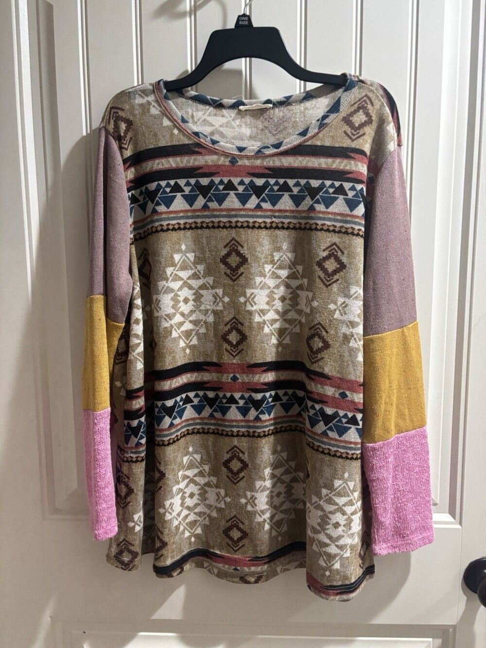 VINTAGE Oddy Long Sleeve Blouse Sz 1xL Made in USA EUC
